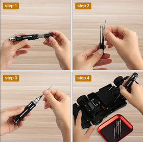 ARRAROWN 2.5mm hex screwdriver bit ideal for precise RC disassembly.
