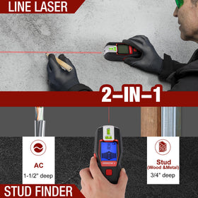 ARROW 2-in-1 detection mode display clarifies studs and wires