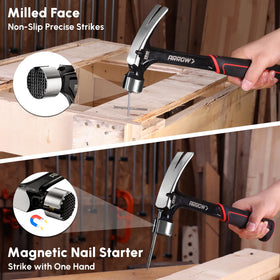 Arrow Fastener ergonomic TPR handle provides secure anti-slip grip