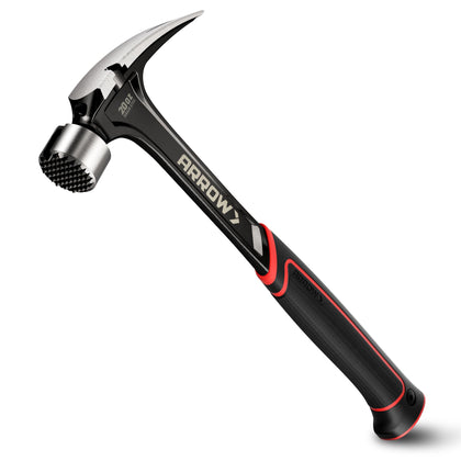Arrow Fastener 20 oz hammer with magnetic nail holder for quick nail starts