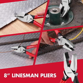 Arrow Fastener 3Pcs Pliers Set multi-use tool for DIY electrical and automotive tasks.