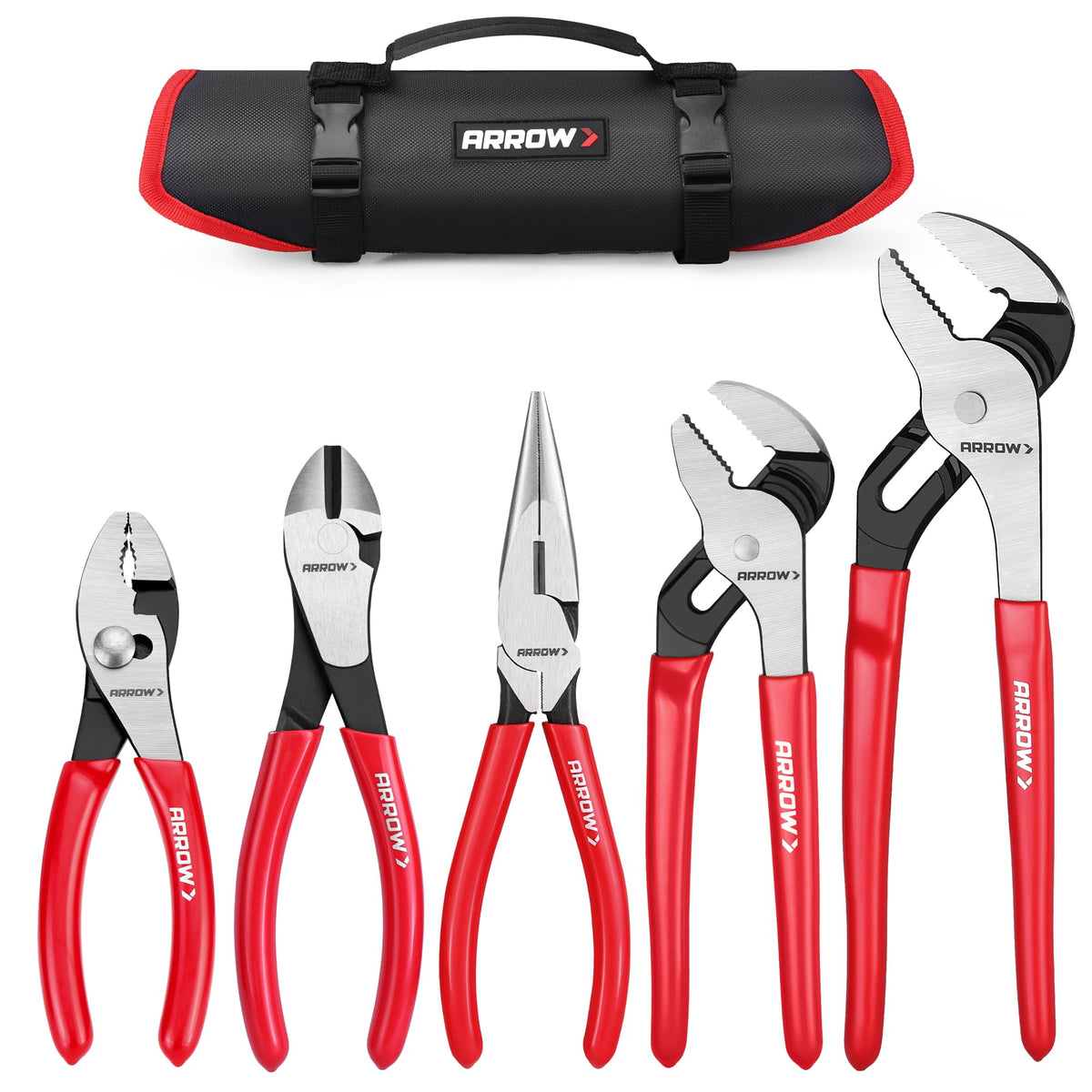 Arrow Fastener 6-inch slip joint pliers demonstrating secure grip for home repairs
