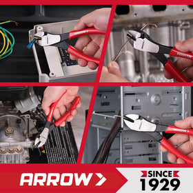 Arrow Fastener 7-Inch diagonal cutters suited for daily DIY and professional tasks