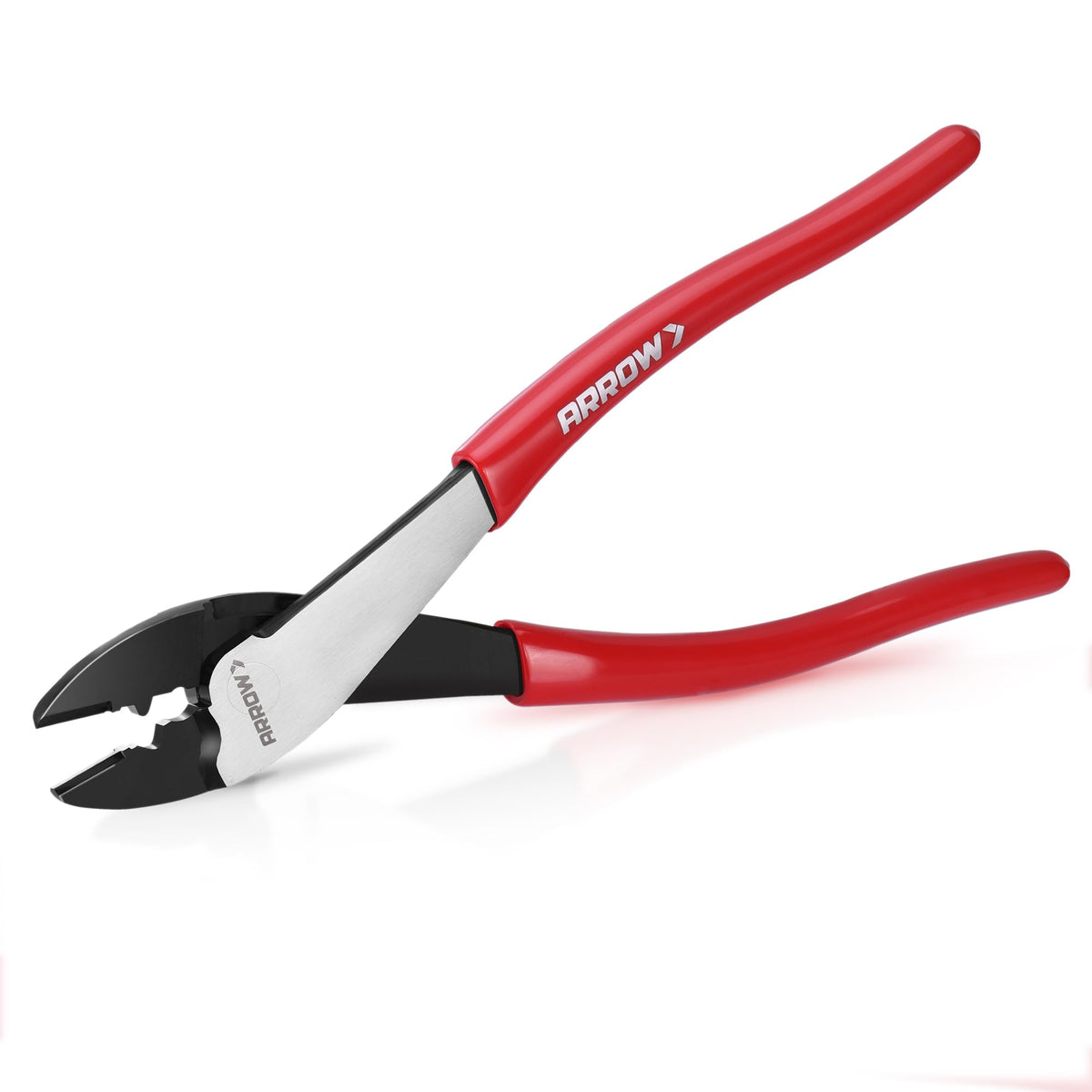 Arrow Fastener 9-5 inch wire crimping tool in use, delivering crisp cuts and secure crimps.