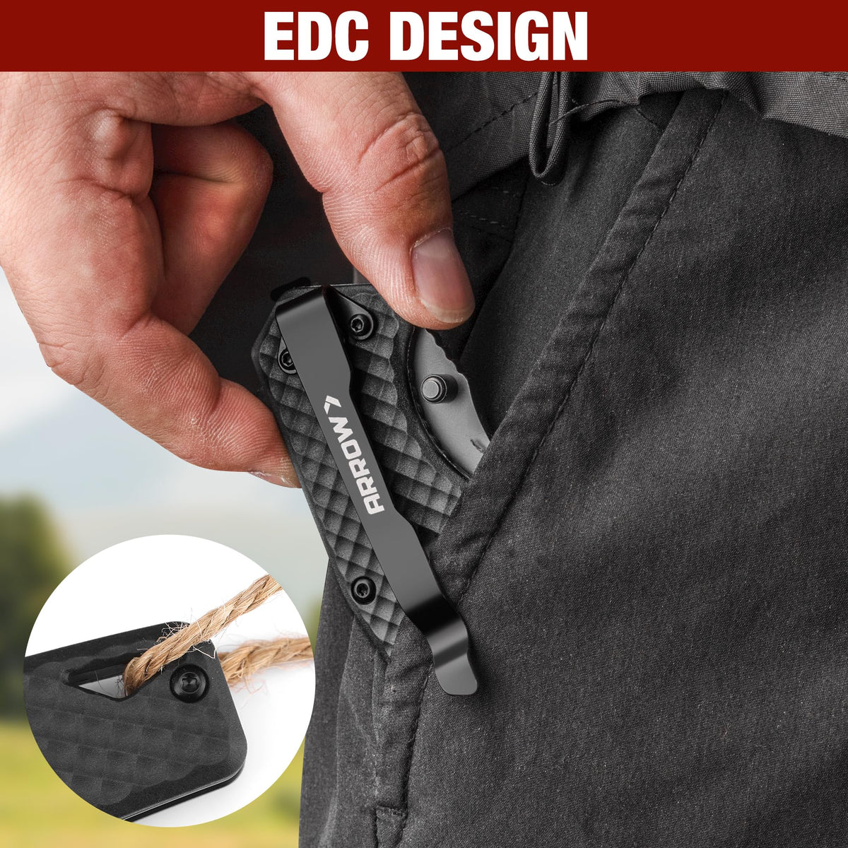 Arrow Fastener ARROW 3.5 folding knife compact EDC size for everyday carry
