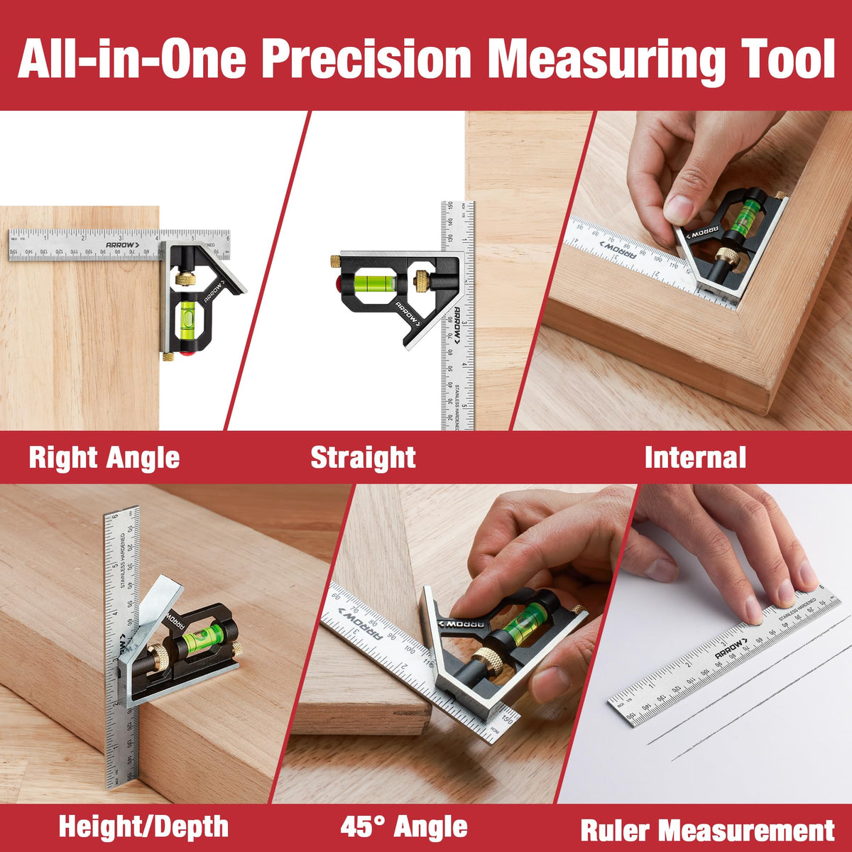 Arrow Fastener brass screw locks measurements for repeatable, clean results.