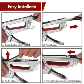 Arrow Fastener chrome body resists rust for durable lasting performance.