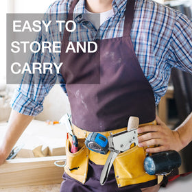 Arrow Fastener compact design for easy storage and portability.