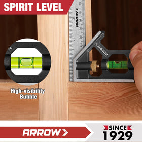 Arrow Fastener combination square is a practical gift for carpenters and DIY lovers.