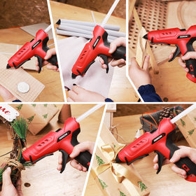 Arrow glue gun used for decor, repairs, and DIY builds.