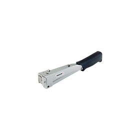 Arrow Fastener HT55BL hammer tacker front view with ergonomic grip for comfortable stapling in tight spaces.