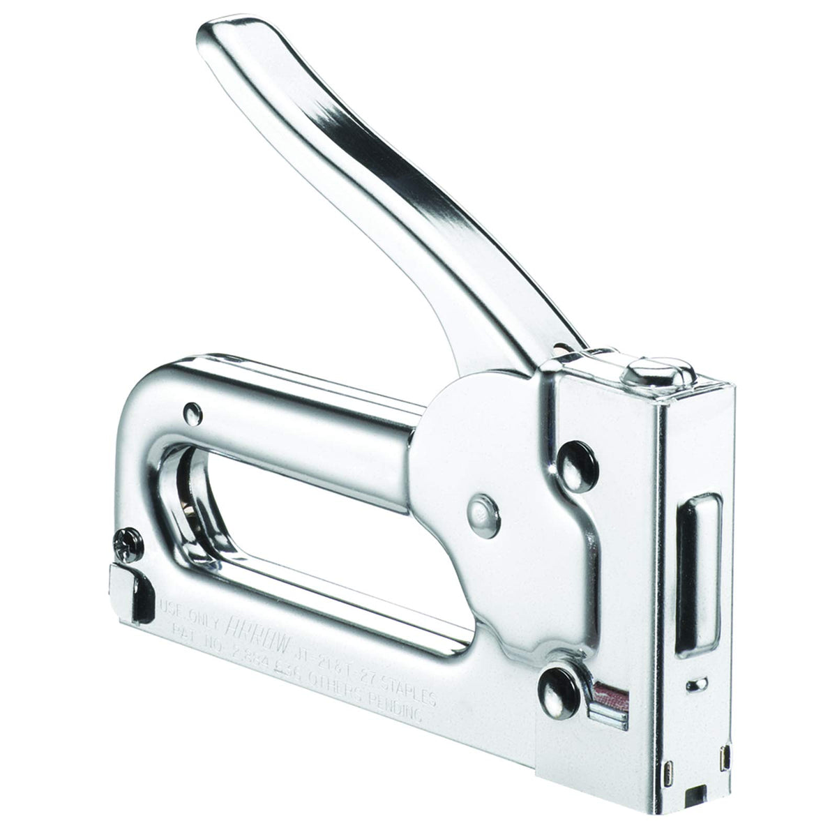 Arrow JT21CM staple-view window helps monitor staples during upholstery.