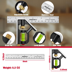 Arrow Fastener zinc alloy textured handle provides durable grip during marking tasks.