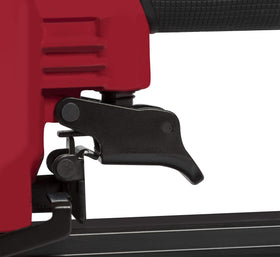 Arrow PT50 safety trigger with two-pull design.