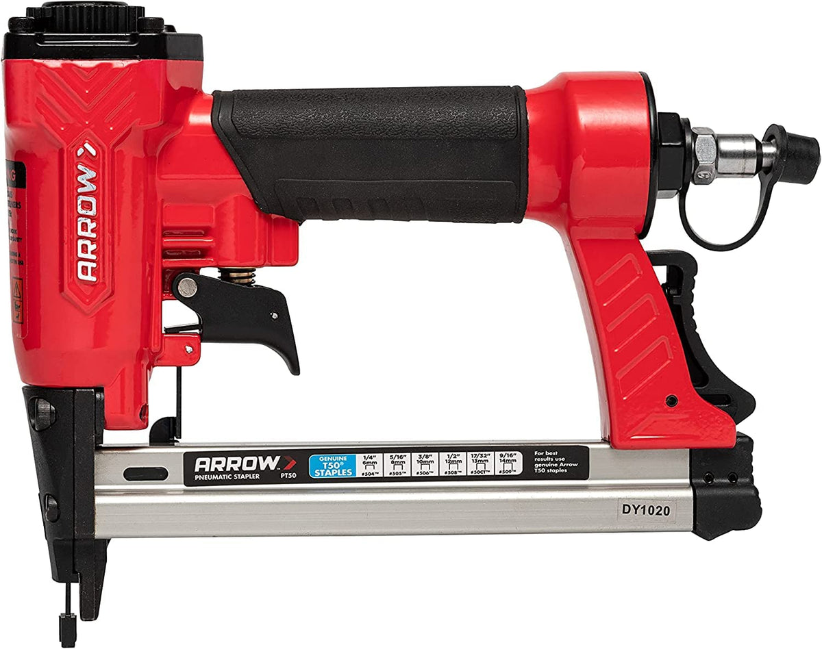 Arrow PT50 stapler gun ready-action for fast, reliable professional use.