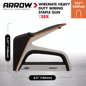 Arrow T25X ergonomic grip reduces hand strain during long jobs
