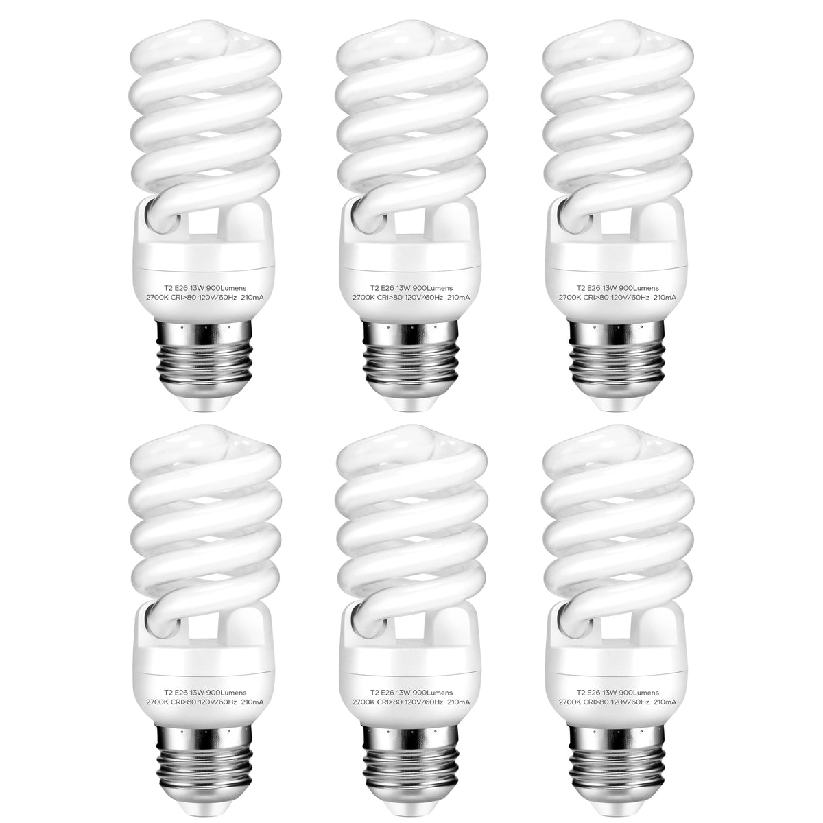 Arsmrau E26 base 13W bulb with 2700K soft white glow for living spaces.
