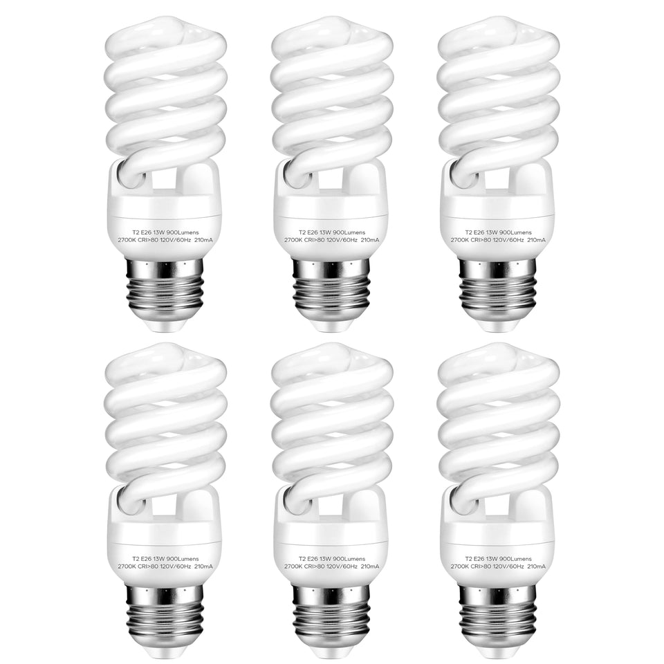 Arsmrau E26 base 13W bulb with 2700K soft white glow for living spaces.