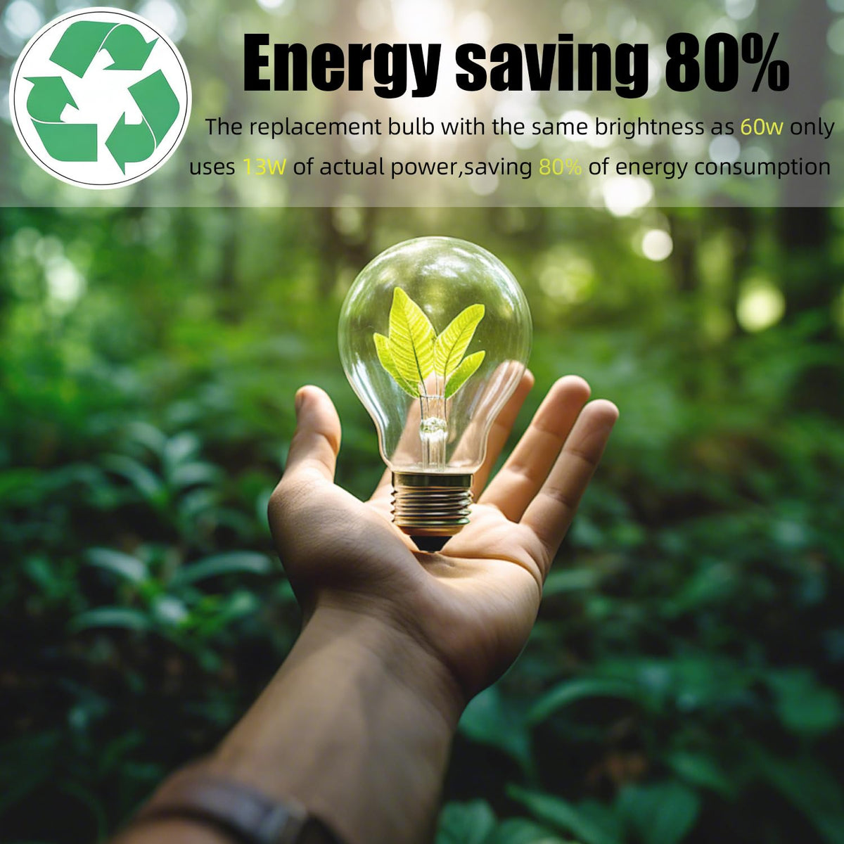 Arsmrau indoor-use CFL bulb suited for various residential fixtures.