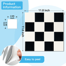 Art3d 0.08-inch-thick tiles offer sturdiness and warp resistance