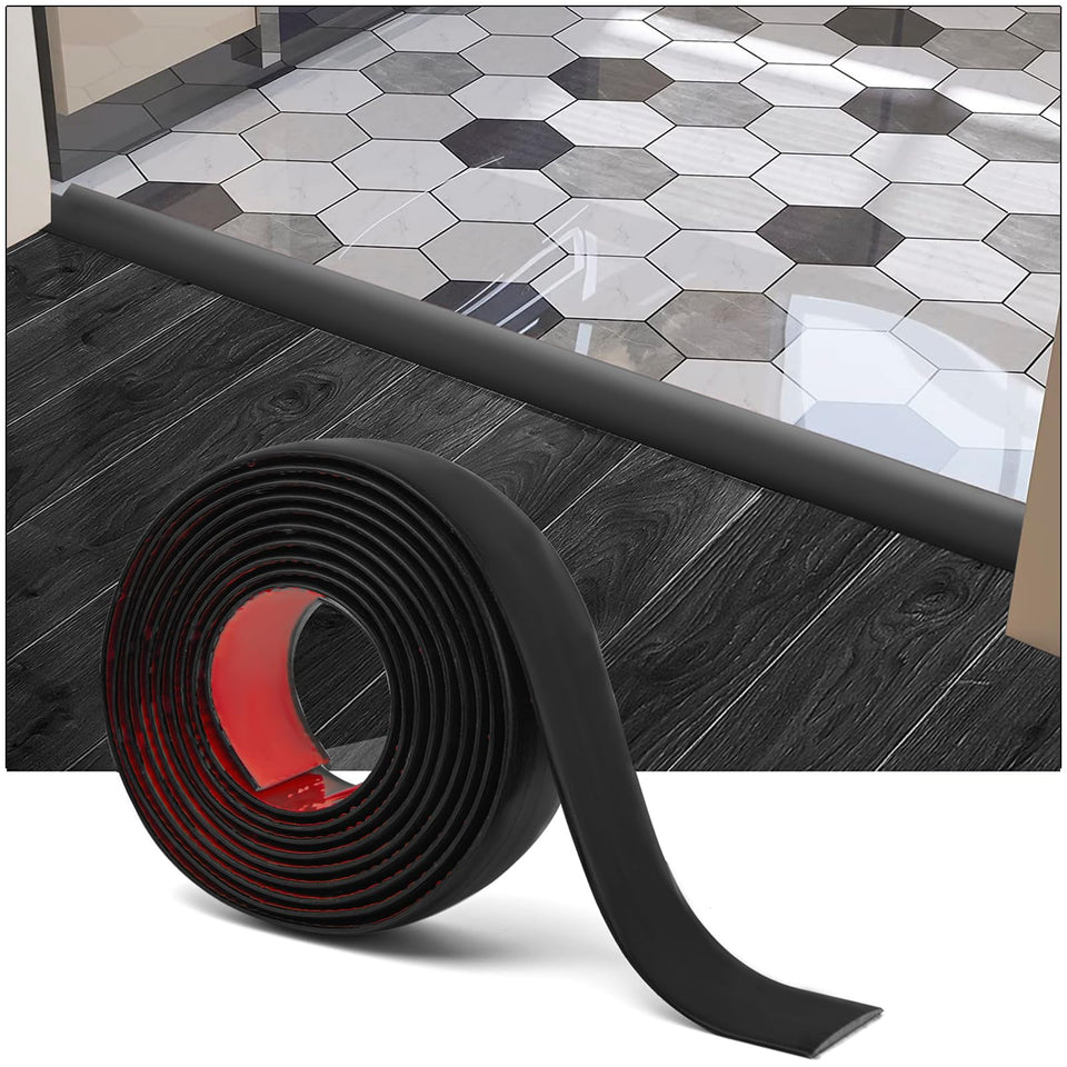 Art3d 10 ft self adhesive vinyl transition strip covers floor gaps.