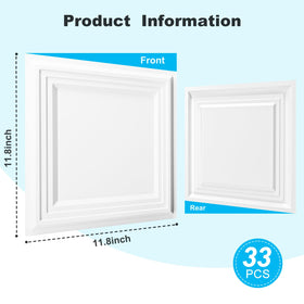 Art3d 33-pack 3D textured wall panel coverage 32 sq ft delivers a bold feature.