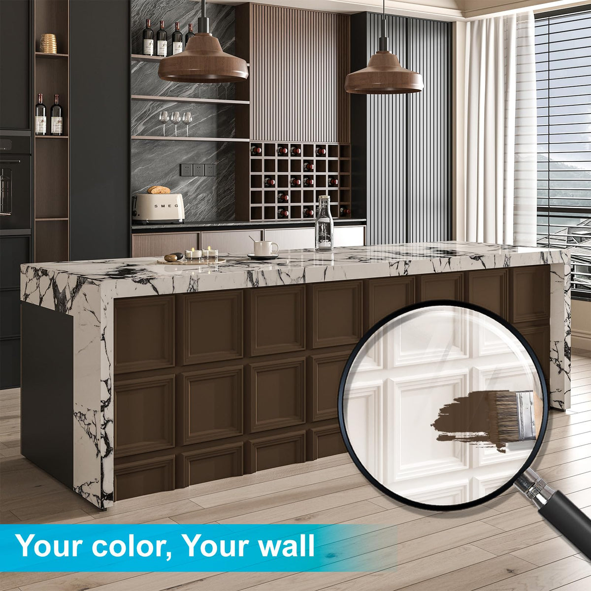 Art3d 33-pack 3D textured wall panel office setup elevates professional spaces.