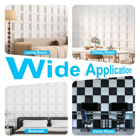 Art3d 33-pack 3D textured wall panel packaging shows complete kit.