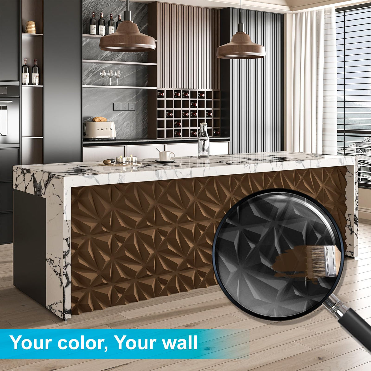 Art3d 33-pack displayed together, highlighting complete 3D wall panel kit.