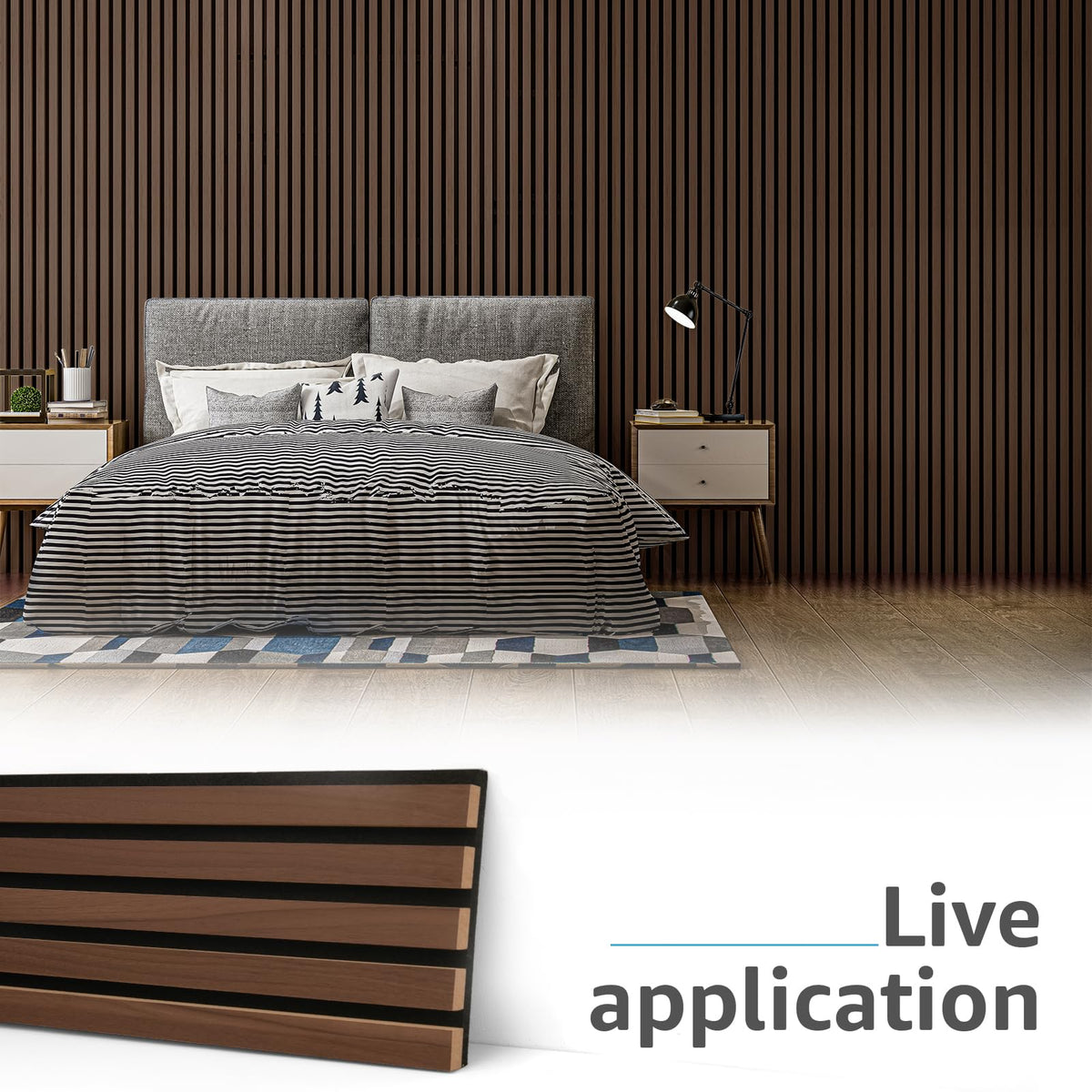 Art3d 3D fluted panels highlight wall texture while reducing noise in studios and living spaces.