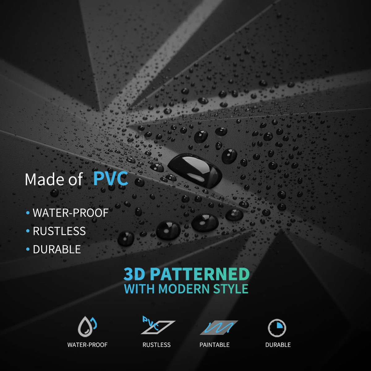 Art3d 3D wall panels room visual showing modern texture on living room wall