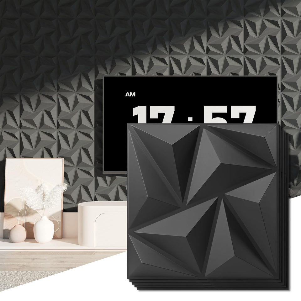 Art3d 3D wall panels surface texture highlighting durable PVC for interior walls