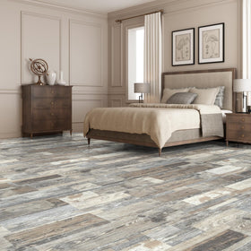 Art3d aged wood appearance flooring adds warm rustic character