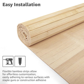 Art3d bamboo ceiling application for tropical-inspired interiors