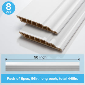 Art3d warp and crack resistant baseboard keeps edges pristine.