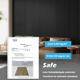 Art3d blackwood finish panel in living room showing contemporary style