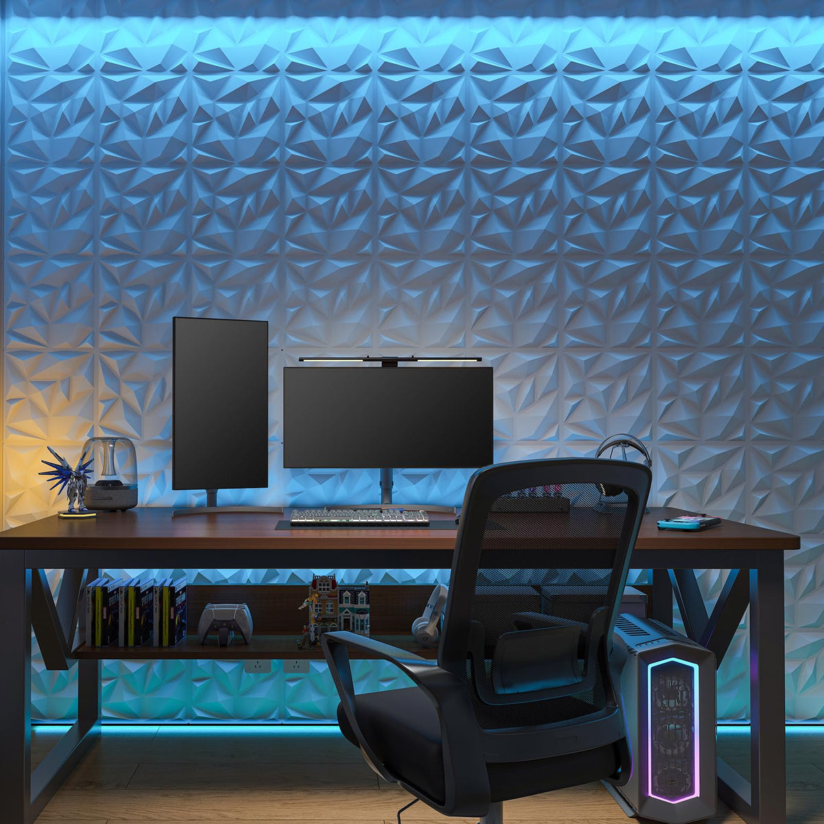 Art3d coverage of 19 square feet per box enables stylish feature walls with less material.
