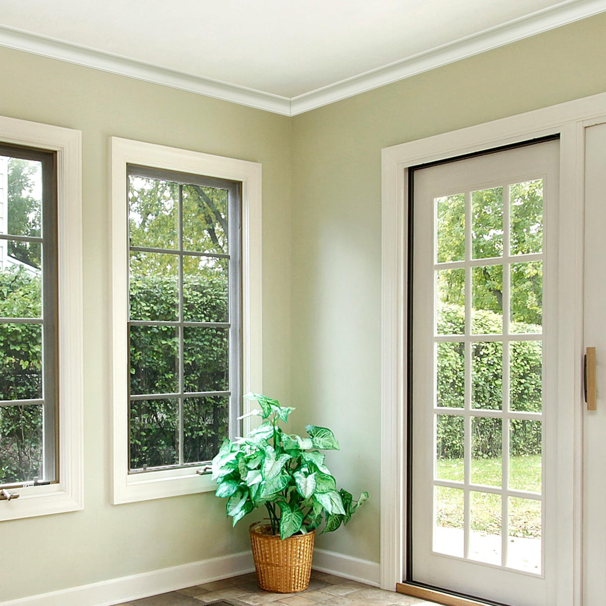 Art3d crown molding close-up highlights durable polystyrene construction