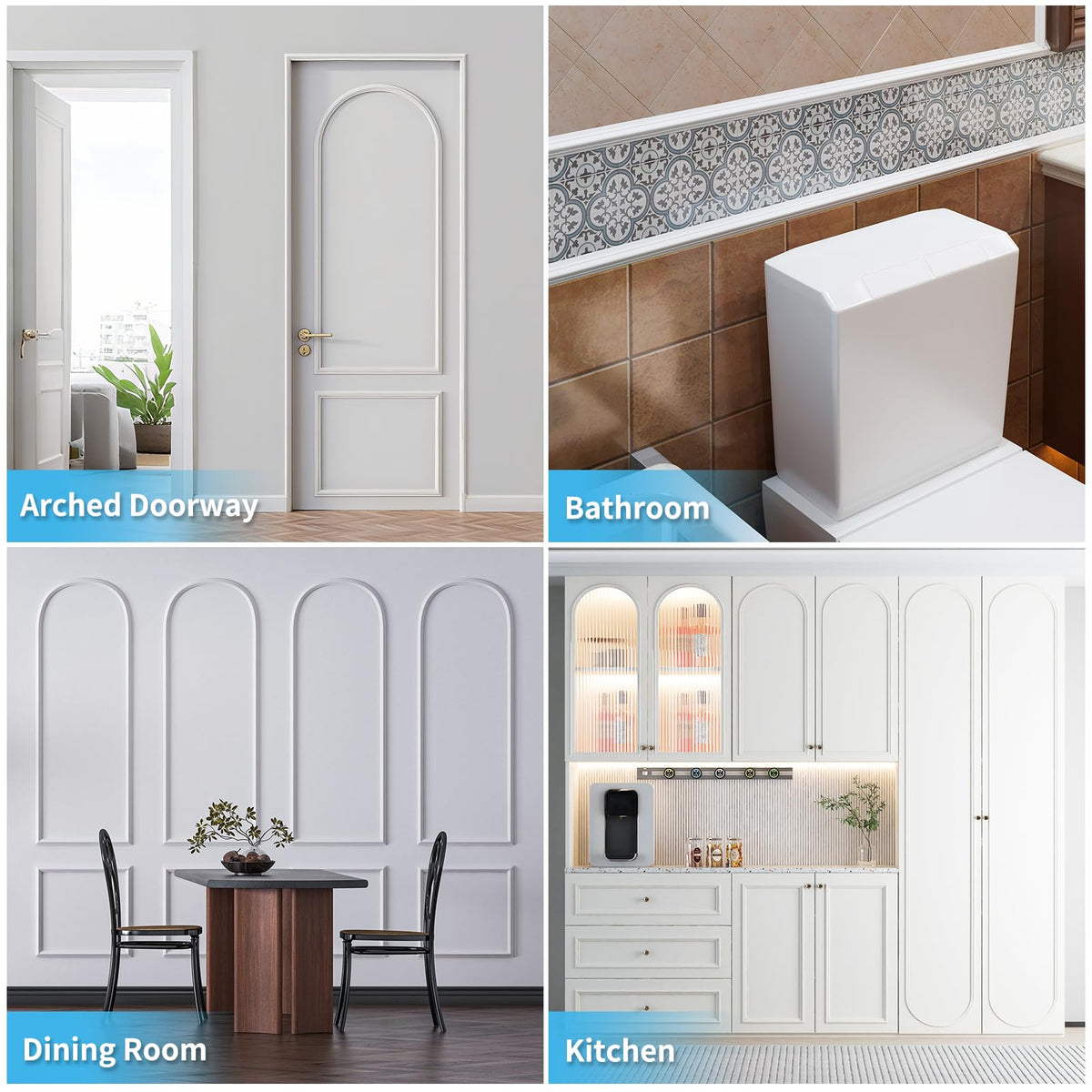 Art3d DIY-friendly molding installs without tools
