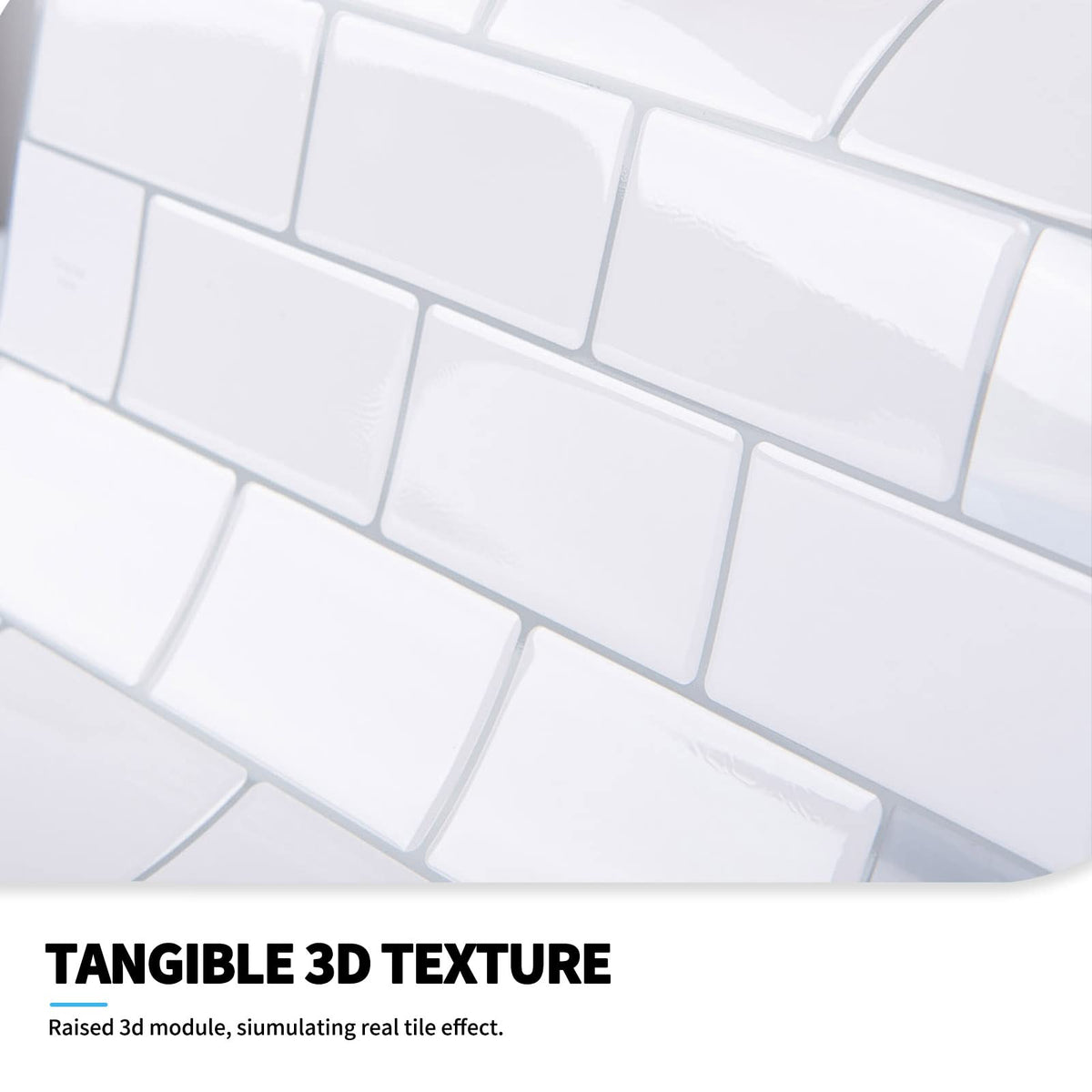 Art3d tiles wipe clean easily for everyday kitchen upkeep.