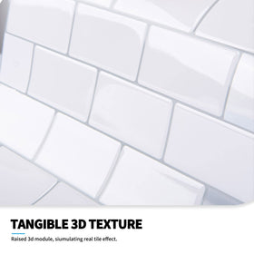 Art3d tiles wipe clean easily for everyday kitchen upkeep.