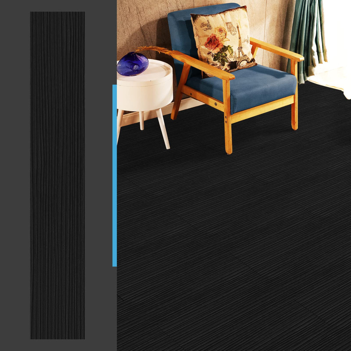 Art3d easy-clean surface works with a damp mop