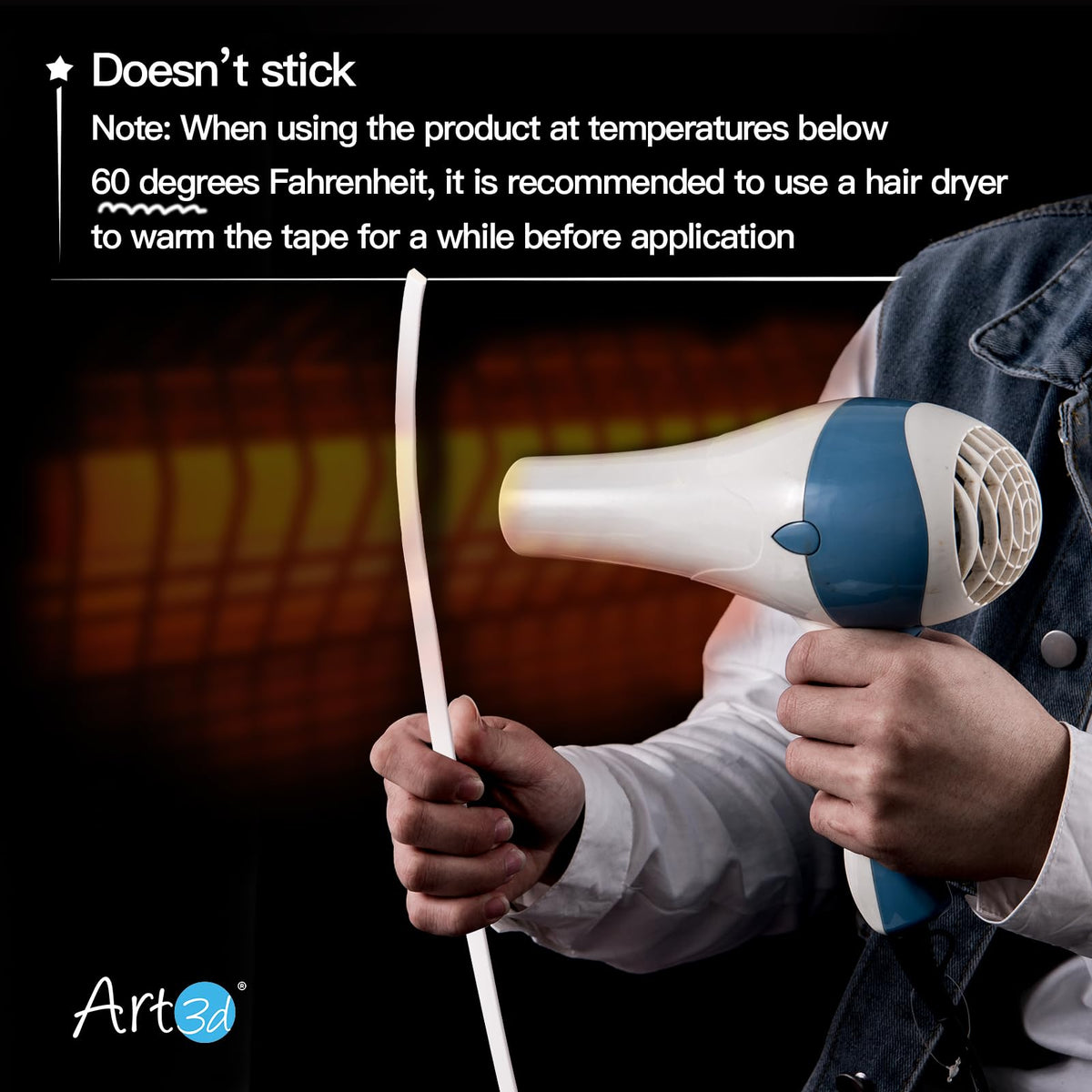 Art3d easy-cut edge trim helps you fit corners precisely.