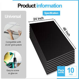 Art3d easy-install ceiling tile fits standard T grid for DIY projects.