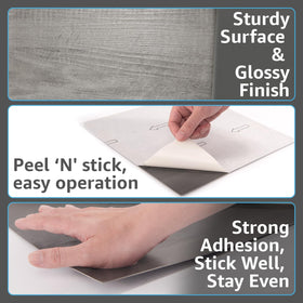 Art3d easy peel-back installation tiles simplify upgrades