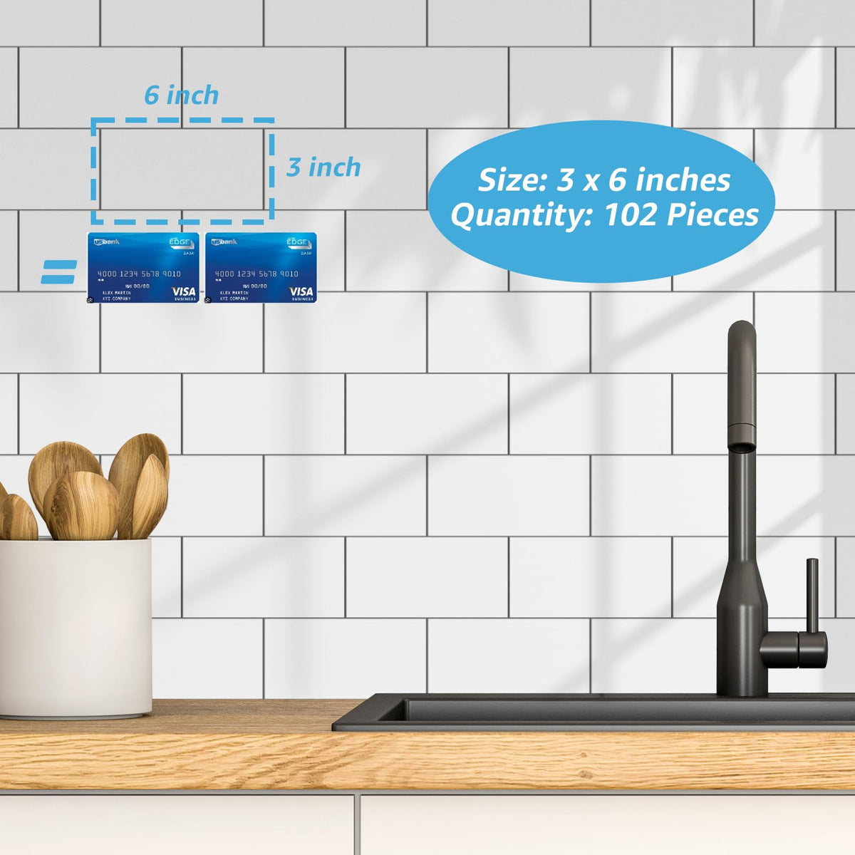 Art3d fireplace tiles create a sleek, durable focal point.