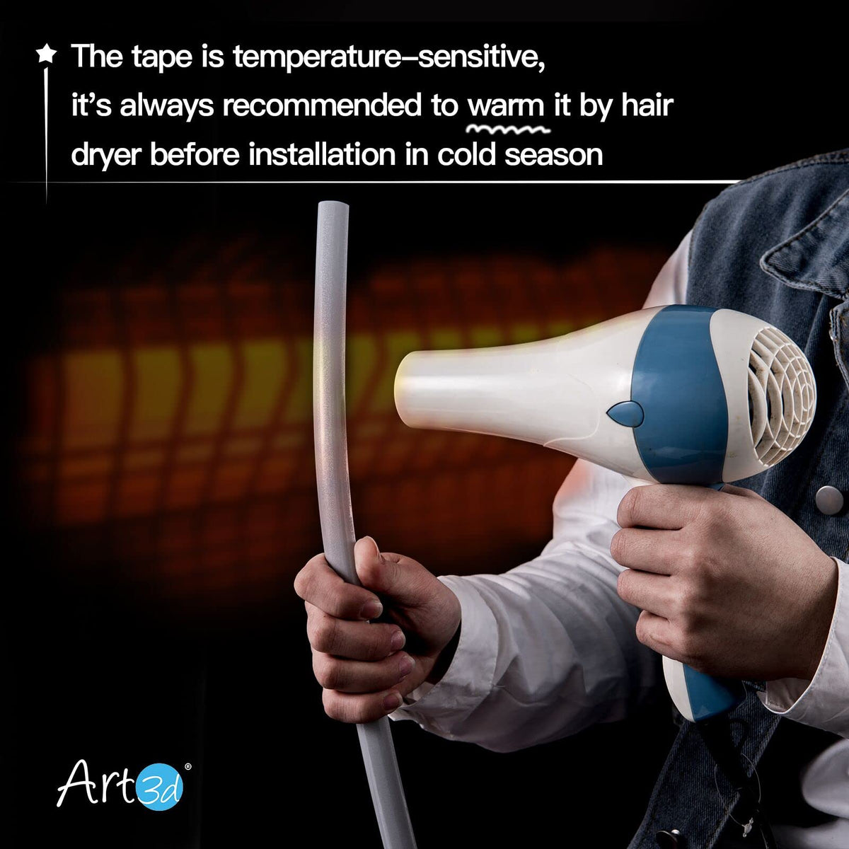 Art3d flexible trim adapts to corners for seamless transitions.