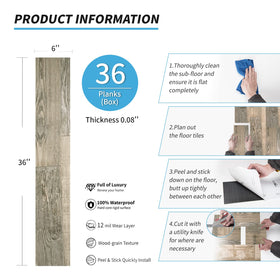 Art3d flooring adaptable for walls and ceilings with extra glue