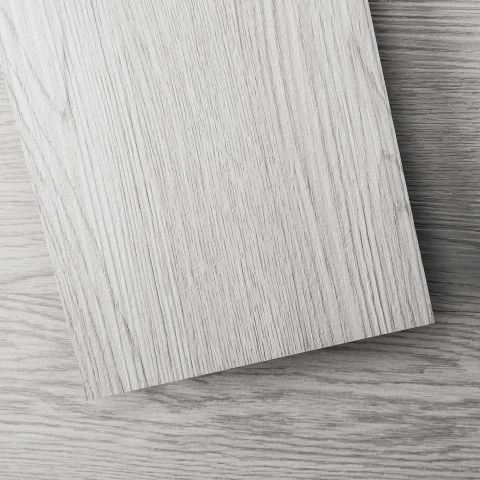 Art3d Grey Ash wood plank tile pack for quick, tool-free flooring