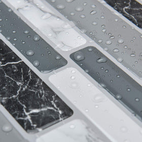 Art3d heat and moisture resistant tiles suitable for kitchens and baths.